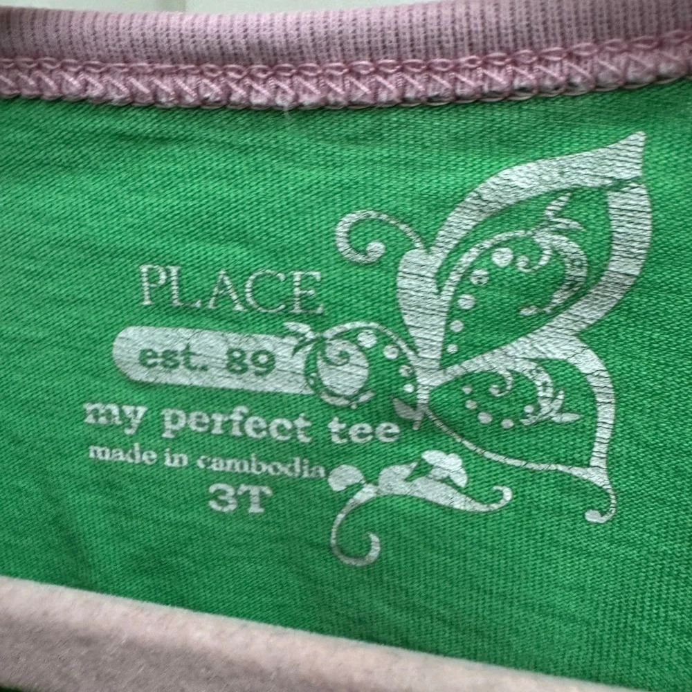 The Children’s Place 3T Girls Green Mommy’s Little Angel Long Sleeve Top Blouse